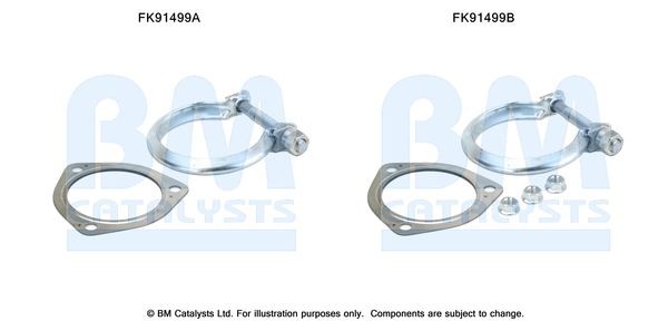 BM CATALYSTS Mounting Kit, catalytic converter Article number: FK91499 cheaply