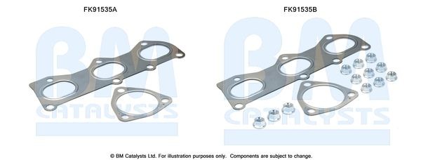 BM CATALYSTS Mounting Kit, catalytic converter Article number: FK91535 cheaply