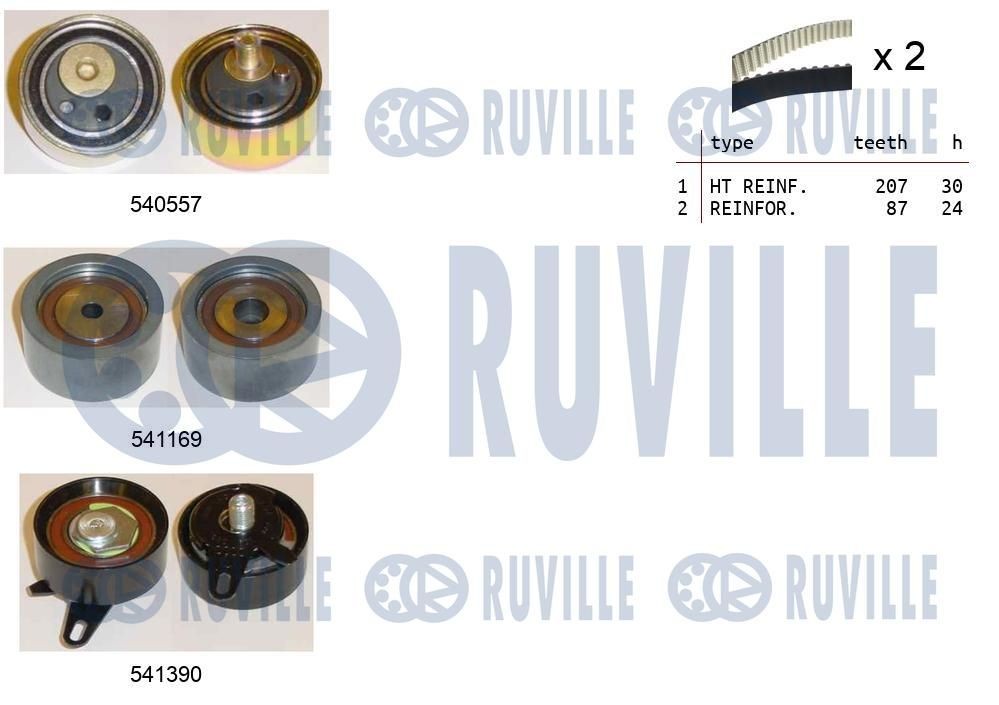 RUVILLE Timing belt tensioner pulley Article number: 58107 cheaply