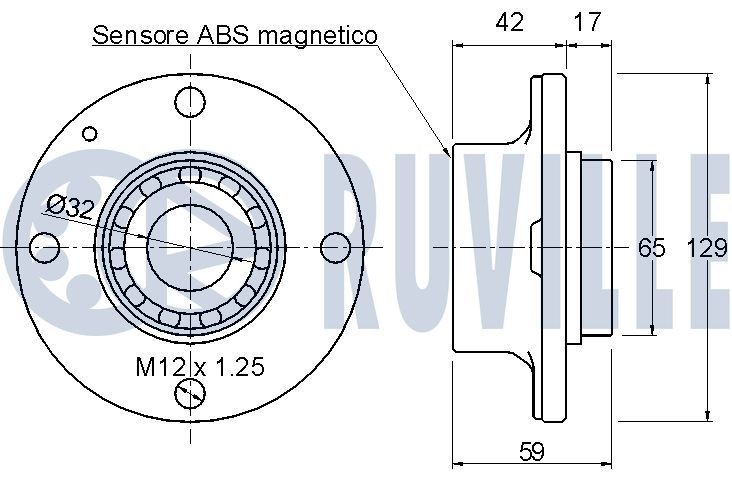 RUVILLE Repair kit, suspension strut Article number: 825315S cheaply