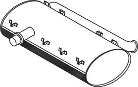 DINEX Middle- / End Silencer Article number: 80320 cheaply