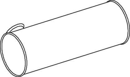 DINEX Middle- / End Silencer Article number: 80464 cheaply