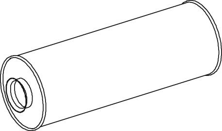 DINEX Middle- / End Silencer Article number: 80465 cheaply