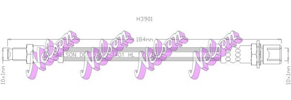 KAWE Brake hose Article number: H3901 cheaply