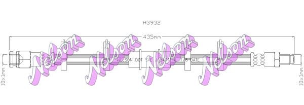 KAWE Brake hose Article number: H3932 cheaply