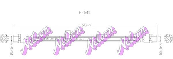 KAWE Brake hose Article number: H4043 cheaply