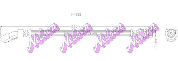 KAWE Brake hose Article number: H4221 cheaply