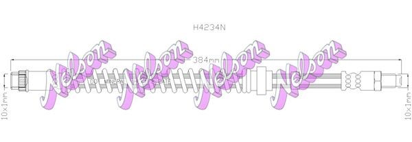 KAWE Brake hose Article number: H4234N cheaply