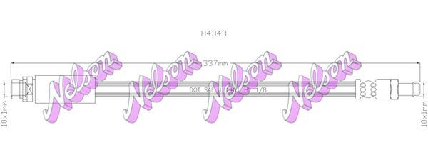 KAWE Brake hose Article number: H4343 cheaply