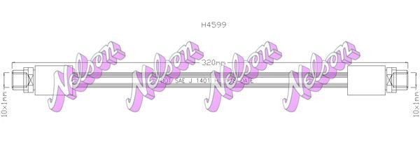 KAWE Brake hose Article number: H4599 cheaply