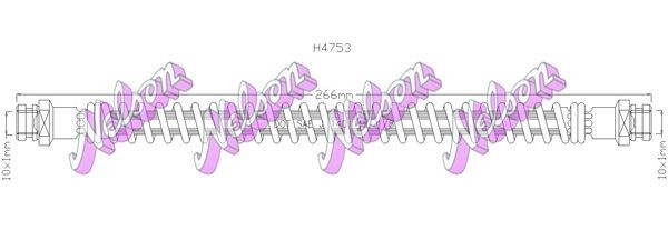 KAWE Brake hose Article number: H4753 cheaply