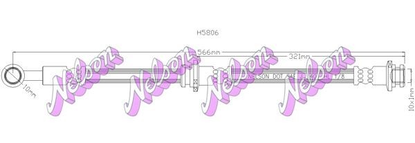 KAWE Brake hose Article number: H5806 cheaply
