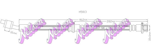 KAWE Brake hose Article number: H5813 cheaply