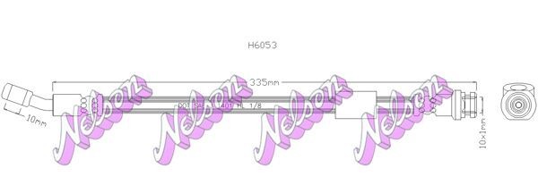 KAWE Brake hose Article number: H6053 cheaply