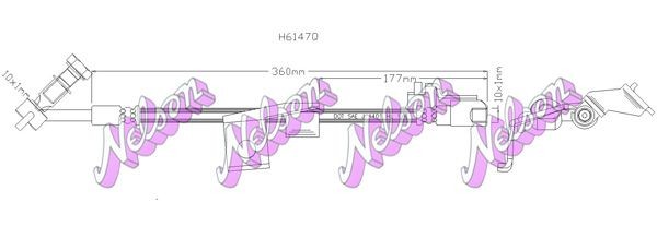 KAWE Brake hose Article number: H6147Q cheaply