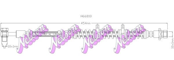 KAWE Brake hose Article number: H6681Q cheaply