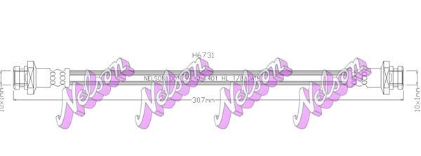 KAWE Brake hose Article number: H6731 cheaply
