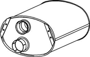 DINEX Middle- / End Silencer Article number: 69320 cheaply