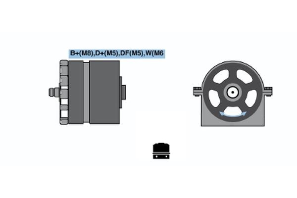 BOSCH Alternator Article number: 0 120 600 582 cheaply