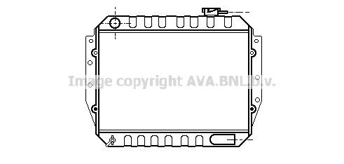 PRASCO Engine radiator Article number: IS2010 cheaply