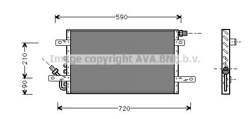 PRASCO Air conditioning condenser Article number: IS5020 cheaply