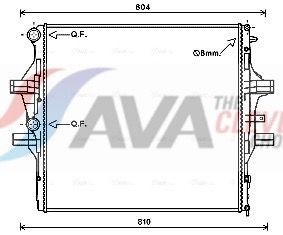 AVA COOLING SYSTEMS Engine radiator Article number: IV2125 cheaply