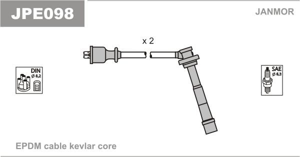 JANMOR Ignition Cable Kit Article number: JPE098 cheaply