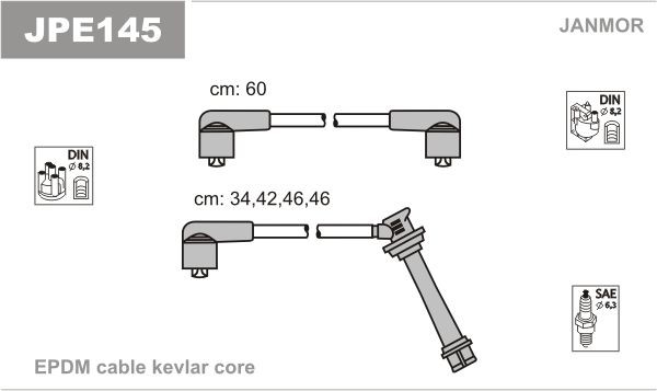 JANMOR Ignition Cable Kit Article number: JPE145 cheaply