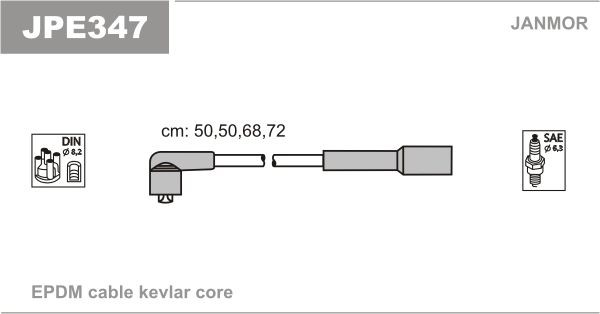 JANMOR Ignition Cable Kit Article number: JPE347 cheaply