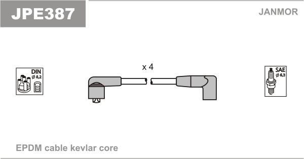 JANMOR Ignition Cable Kit Article number: JPE387 cheaply