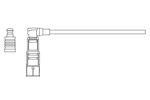 BOSCH Ignition lead Article number: 0 356 912 044 cheaply