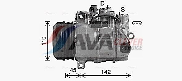 AVA COOLING SYSTEMS Kliimakompressor Artikli number: KAK218 soodsalt