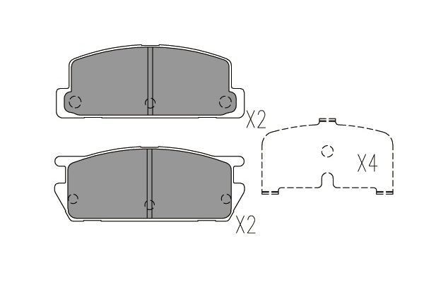 KAVO PARTS Brake pad set Article number: KBP-3518 cheaply