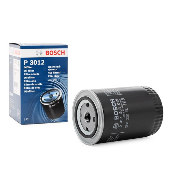 BOSCH Oil filter Article number: 0 451 203 012 cheaply