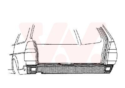 VAN WEZEL 5831136 Rear Panel PASSAT 2.2 Syncro 120 PS Petrol 1989