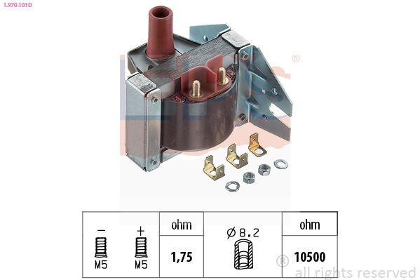 EPS KR.0519 Remondikomplekt, süütejagaja ASCONA 1.8 E (F11, M11, F68, M68) 100 HP Bensiin 1988
