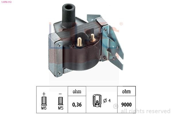 EPS KR.0544 Remondikomplekt, süütejagaja ASCONA 1.8 E (F11, M11, F68, M68) 100 HP Bensiin 1988