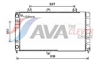 AVA COOLING SYSTEMS Engine radiator Article number: LA2022 cheaply