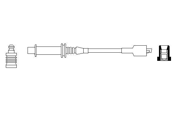 BOSCH Ignition lead Article number: 0 986 356 070 cheaply