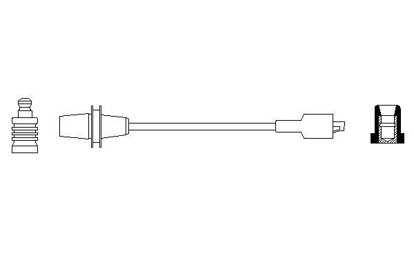 BOSCH Ignition lead Article number: 0 986 356 074 cheaply