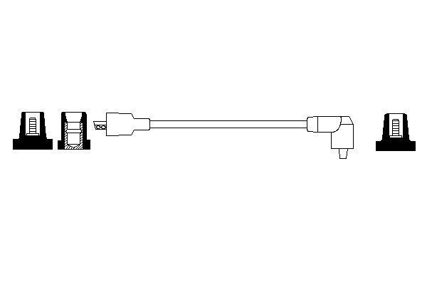 BOSCH Ignition lead Article number: 0 986 356 091 cheaply