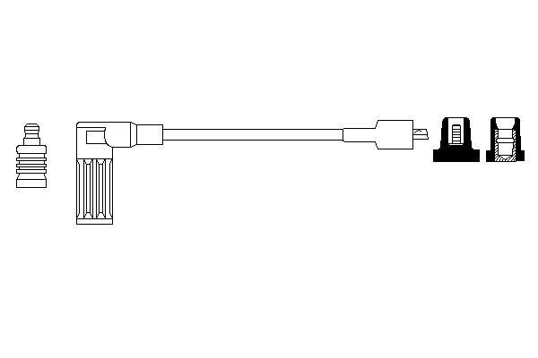 BOSCH Cable de bujías Número de artículo: 0 986 356 208 a buen precio