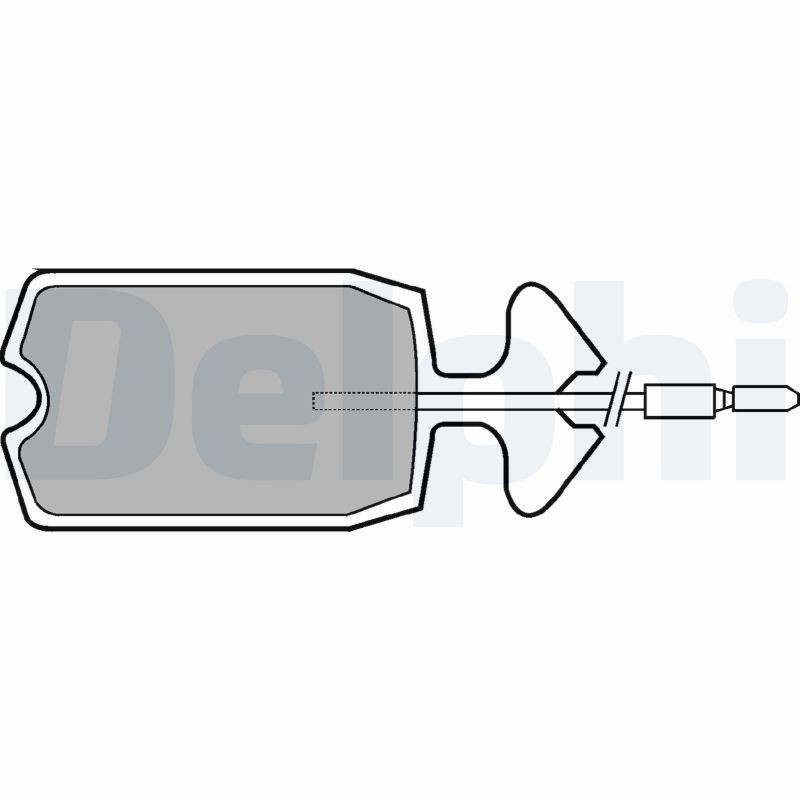 DELPHI Brake pad set Article number: LP176 cheaply