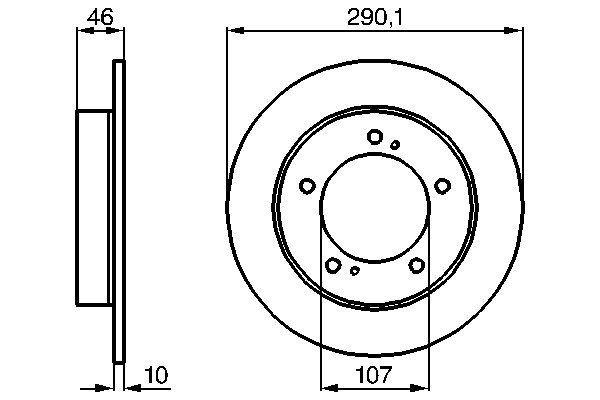BOSCH Brake disc Article number: 0 986 478 377 cheaply