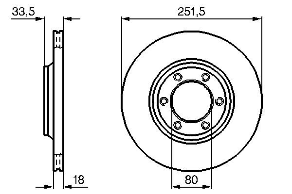 BOSCH Brake disc Article number: 0 986 478 658 cheaply