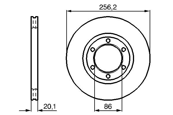 BOSCH Brake disc Article number: 0 986 478 802 cheaply