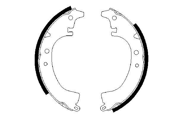 BOSCH Brake Shoe Set Article number: 0 986 487 294 cheaply
