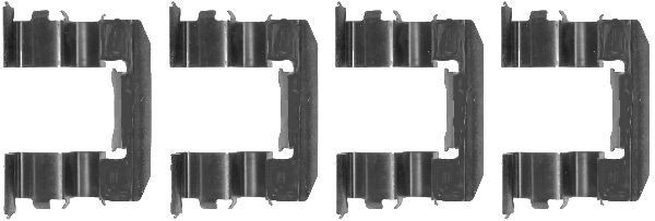 MINTEX MBA1184 Monteringssæt til bremseklodser COUPE 1.6 i 16V 107 HK Benzin 2002