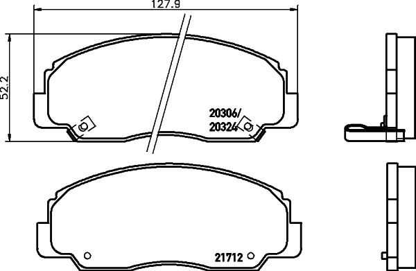 MINTEX Brake pad set Article number: MDB2471 cheaply