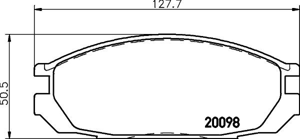 MINTEX Bremseklosser artikkelnummer: MDB2506 billig